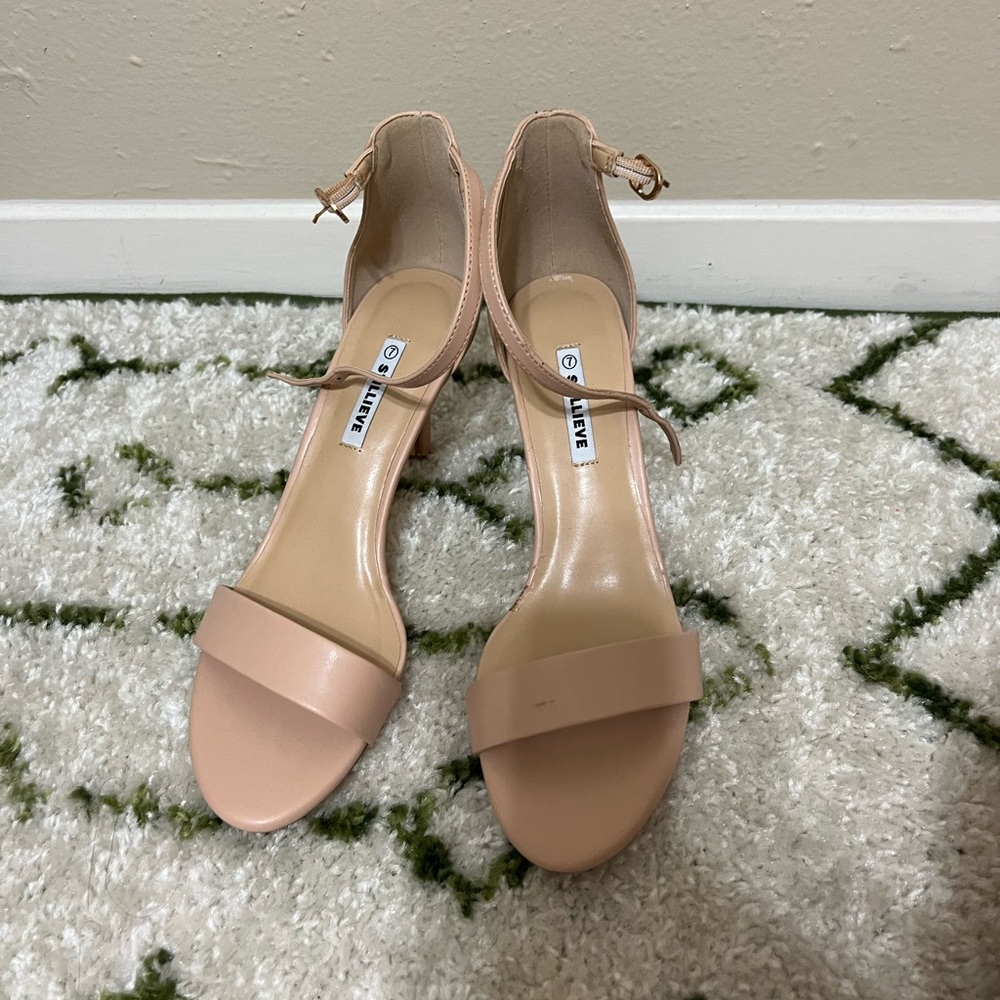 STILLIEVE Women’s Ankle Strap Mid Stiletto Heel Sandal